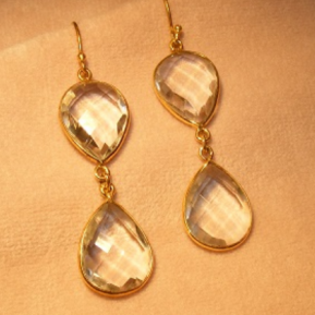 Crystal 2-Drop Earrings